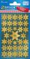 Preview: Glanzfolie Sticker Sterne + Zahlen gold