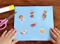 Preview: Paper Sticker Horses embossed