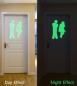 Preview: Luminous toilet sticker woman-man