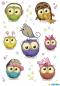 Preview: Eulenkinder Sticker Transpuffy