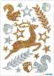 Preview: Noble Sticker Star Deer silver gold