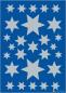 Preview: Papier Sticker Stern silber