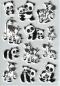 Preview: Sticker panda and zebra families