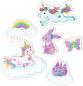 Preview: Soft-Sticker Einhornwelt