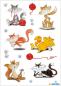 Preview: Sticker funny cats glimmered