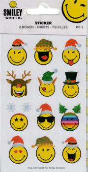 Smiley Sticker Weihnachten