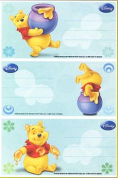 Buchetiketten Winnie the Pooh Honig