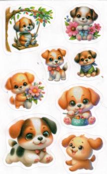 Preview: Papiersticker Hundchen Glimmer