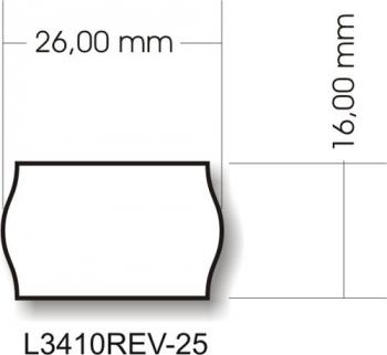 Removable price labels A4 26 x 16 mm