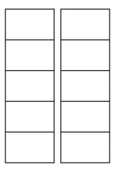 Micro-perforated business cards, matte white, 185 g
