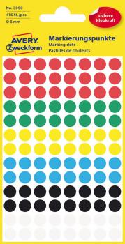 Markierungspunkte Aus Papier Orange 8 Mm – Selbstklebende Rund-Etiketten Zum Organisieren & Kennzeichnen