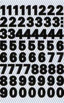 Weatherproof foil numbers 9,5 mm