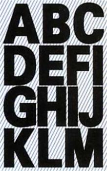 Weatherproof foil letters 25 mm silver