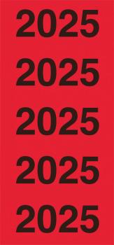Year dates 2025 red