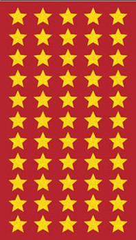 Prismatic Sticker 110 Sterne gold klein
