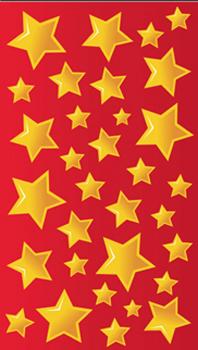 Premium Sticker Sterne gold klein