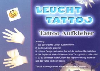Glow Tattoo Sticker Spider