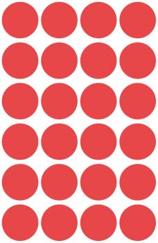 Markierungspunkte  Ø 18 mm rot wiederablösbar