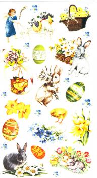 Easter egg sticker paper face VIII