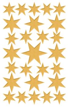 Festliche Sterne Sticker gold