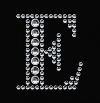 Party Line Crystal Sticker Letter E