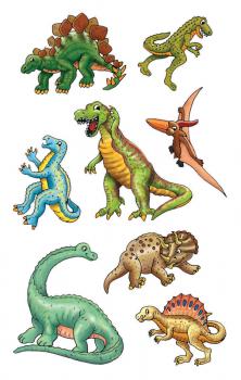Dino Spaß Papier Sticker