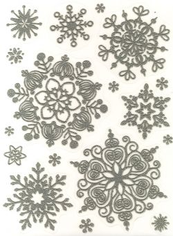 Snowflakes silver IV