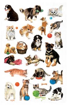 Dogs & Cats Paper Sticker
