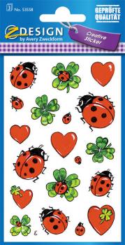Hobbyfun Creapop Softy-Stickers Fliegenpilz – Selbstklebend, Weich, 1 Bogen Ca. 17,5x9 Cm