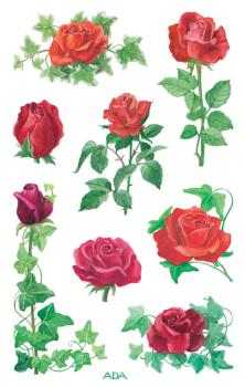 Flowers Paper Sticker Roses
