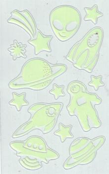 Glow-in-the-dark Space Stickers