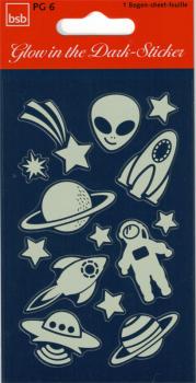 Glow-in-the-dark Space Stickers