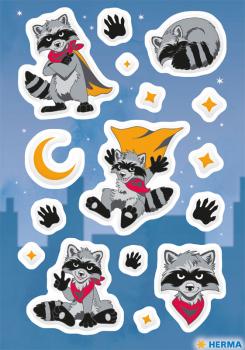Sticker Oskar - the raccoon
