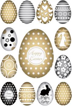 Sticker Happy Easter Goldeier