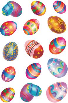 Oster Sticker Eier beglimmert