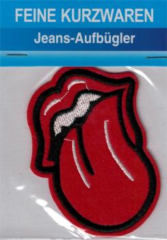 Jeans Aufbügler ausgestreckte Zunge