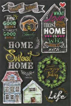 3D Paper Sticker Sweet Home