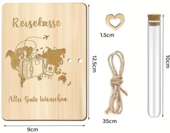 Holzgeldgeschenkverpackung Reisekasse