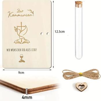 Holzgeldgeschenkverpackung Zur Kommunion
