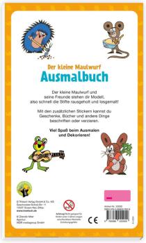 Preview: Ausmalbuch DER KLEINE MAULWURF mit Stickern