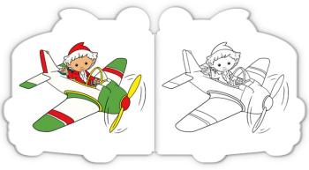 Preview: Mini-Malbuch Unser Sandmännchen mit Fahrzeug Stickern