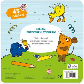 Die Maus Stickermalbuch