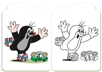 Preview: Mini-Malbuch Der kleine Maulwurf mit Glitzerstickern