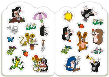 Preview: Mini-Malbuch Der kleine Maulwurf mit Glitzerstickern