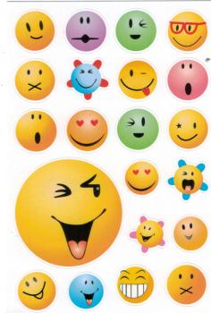 Papier Sticker Smiley