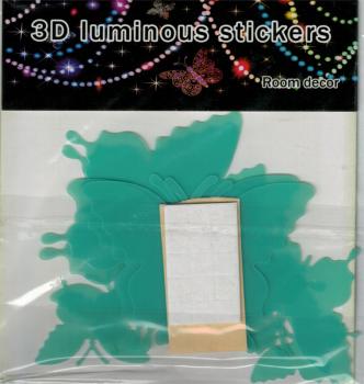 Luminous sticker butterfly decor