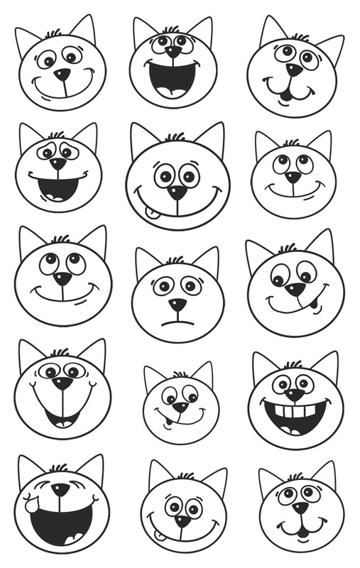 zeichnung katzengesicht