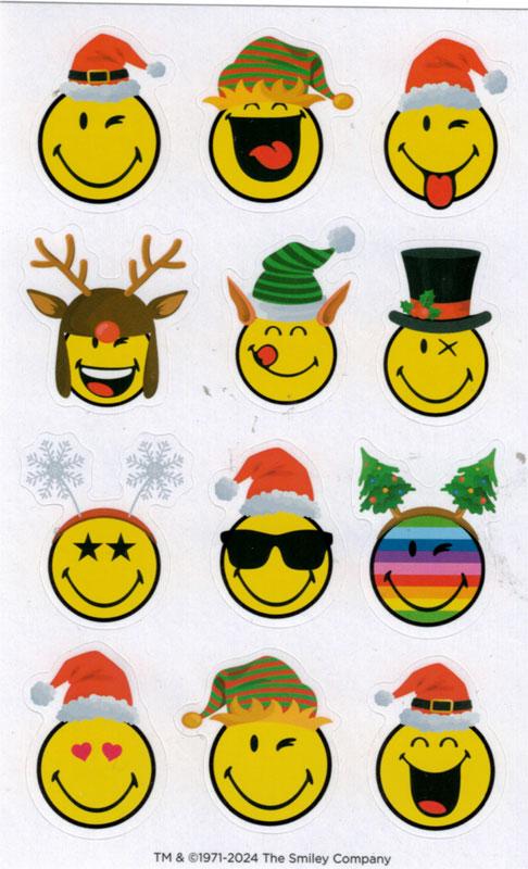 Smiley Sticker Weihnachten