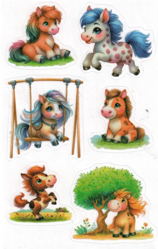 Papiersticker Pferdchen Glimmer