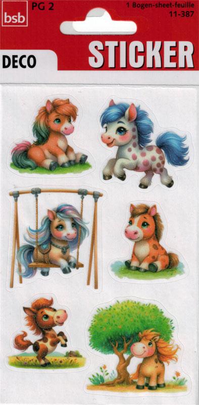 Papiersticker Pferdchen Glimmer